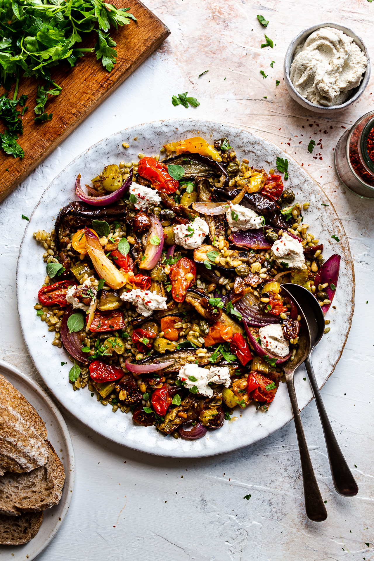 Crispy Roasted Aubergine Salad: Meaty & Deliciously Healthy